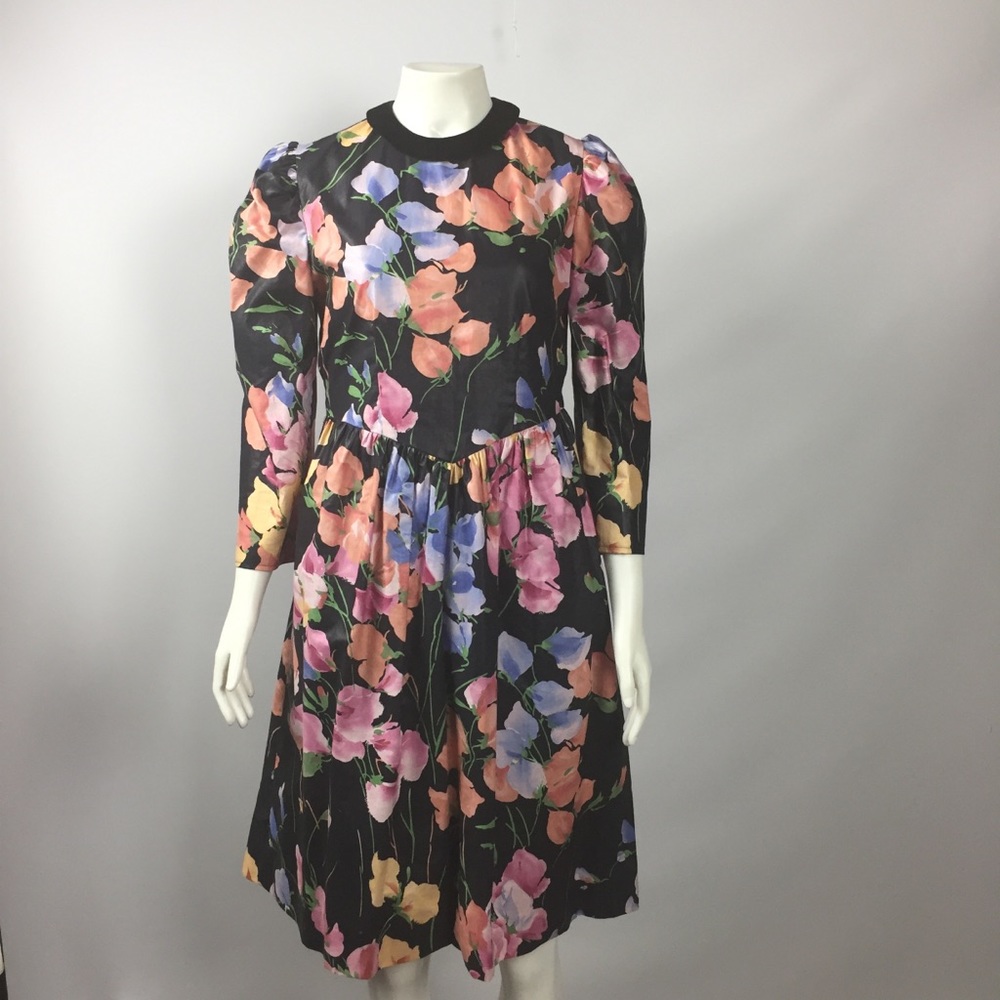 RETRO 60’s 70’s Chintz Dress - Picture 1 of 11